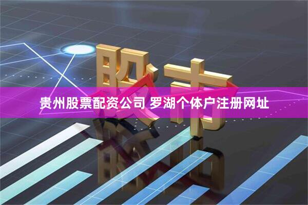 贵州股票配资公司 罗湖个体户注册网址