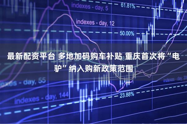最新配资平台 多地加码购车补贴 重庆首次将“电驴”纳入购新政策范围